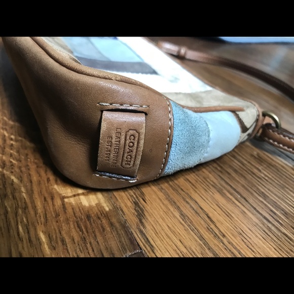 Authentic Coach Leather Patchwork Shoulder Bag - Picture 3 of 5